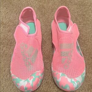 Pink and Green Slip-On Sneakers